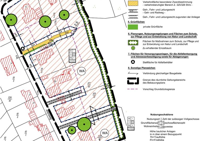 Bebauungsplan Nachverdichtung Wohnungsbau